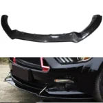 15-17 Ford Mustang Front Bumper Lip Real Carbon Fiber Front Lip Spoiler - Mustang Spares Shop
