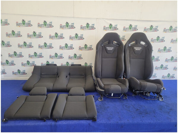 2013 Ford Mustang Boss 302 Coupe Recaro Cloth Front Rear Seat Set *Bent 2902