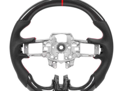 Mustang Black Carbon Steering Wheel Nappa - Mustang Spares Shop