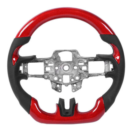 Mustang Red Carbon Fiber Steering Wheel with Nappa - Mustang Spares Shop