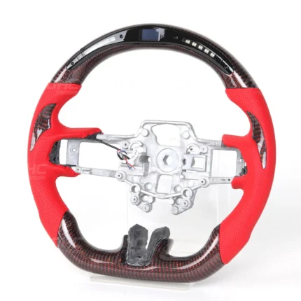 Mustang Reflective Carbon Steering Wheel w Nappa - Mustang Spares Shop
